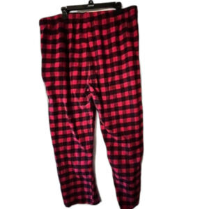 NBA Miami Heat red plaid flannel pajamas bottoms XXL